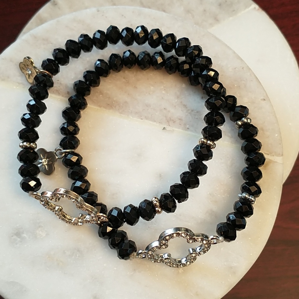 2 stretch bracelets - Picture 2 of 3